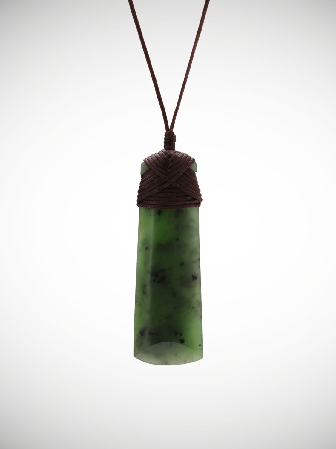 Moko Pounamu Toki Genuine NZ Kawakawa Greenstone - Makirikiri