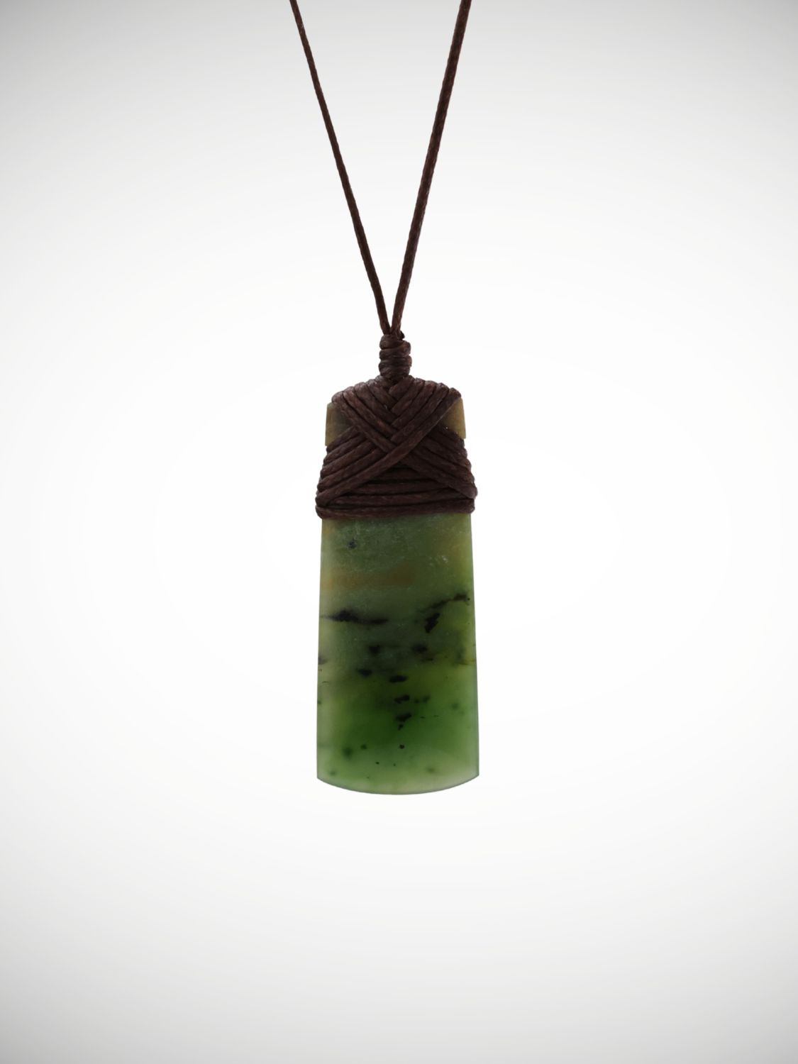 Moko Pounamu Toki Genuine NZ Kawakawa Greenstone - Makohine