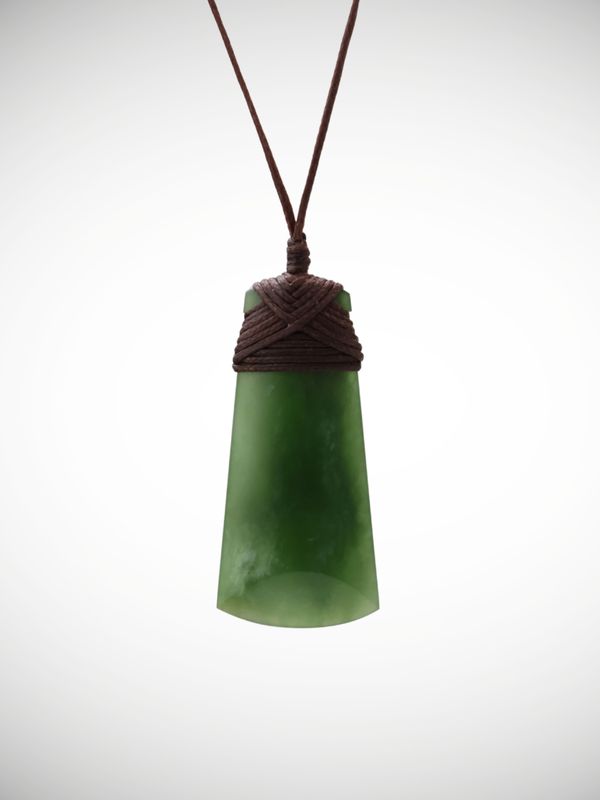 Moko Pounamu Toki Genuine NZ Kahurangi Greenstone - Makotuku