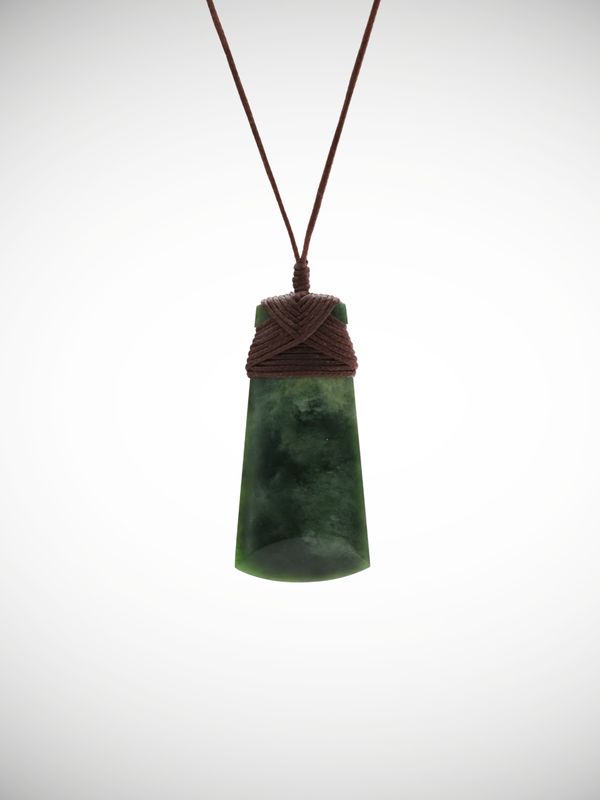 Moko Pounamu Toki Genuine NZ Kahotea Greenstone - Mamaranui