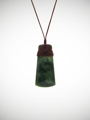 Moko Pounamu Toki Genuine NZ Kahotea Greenstone - Mamaranui