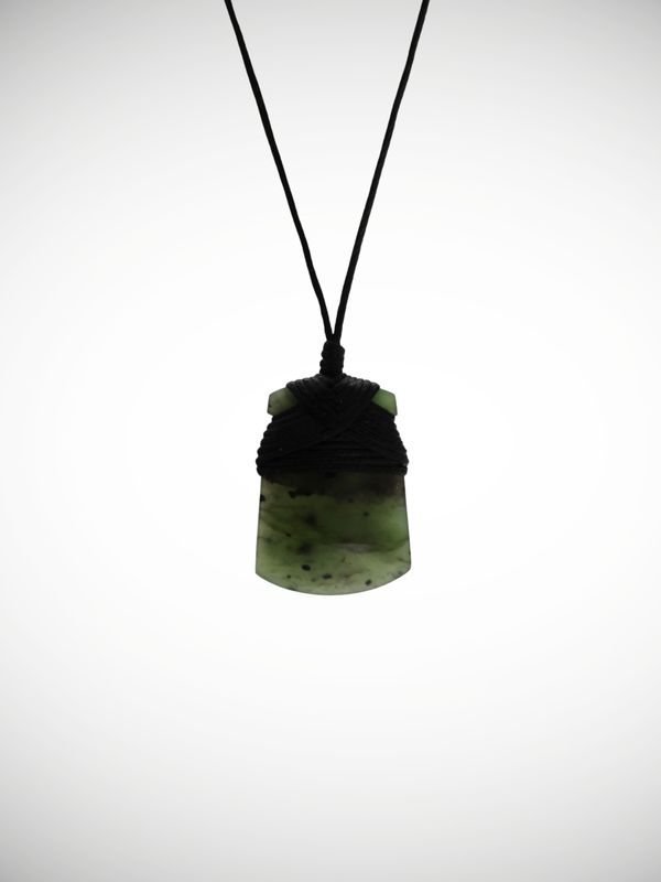Moko Pounamu Toki Genuine NZ Kawakawa Greenstone - Manaroa
