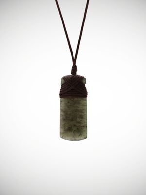 Moko Pounamu Toki Genuine NZ Kawakawa Greenstone - Mangahouhounui