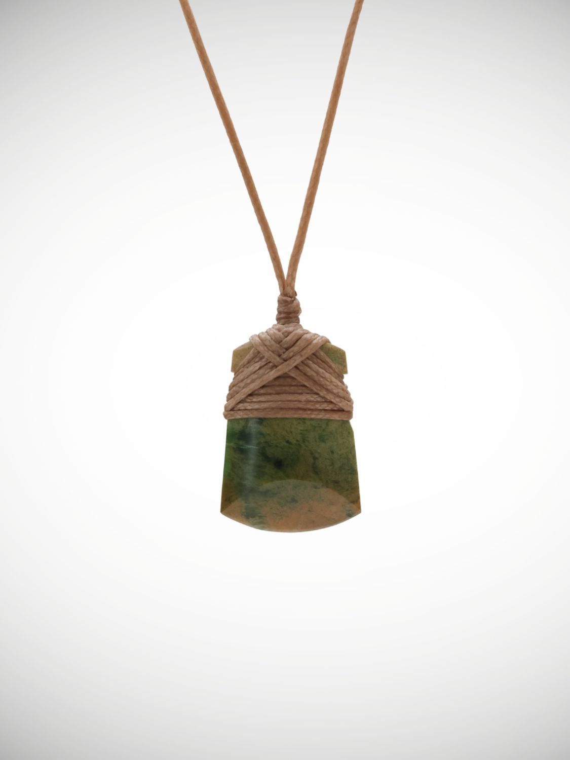Moko Pounamu Toki Genuine NZ Marsden Flower Greenstone - Mangaharakeke