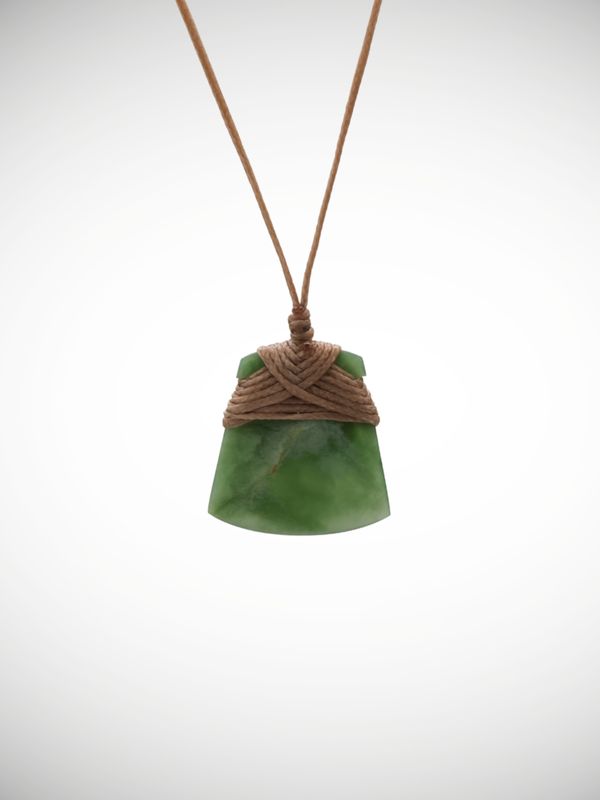 Moko Pounamu Toki Genuine NZ Kahotea Greenstone - Mangaiti