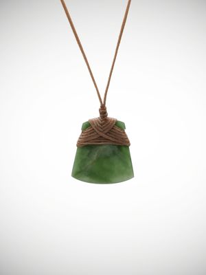 Moko Pounamu Toki Genuine NZ Kahotea Greenstone - Mangaiti