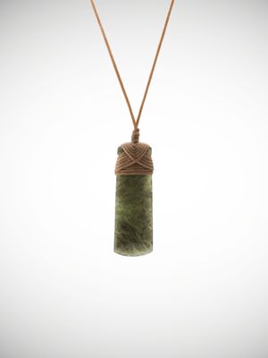 Moko Pounamu Toki Genuine NZ Kawakawa Greenstone - Mangaohae