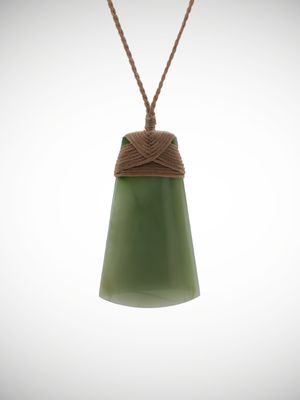 Moko Pounamu Toki Genuine NZ Inanga Greenstone - Mangaorapa