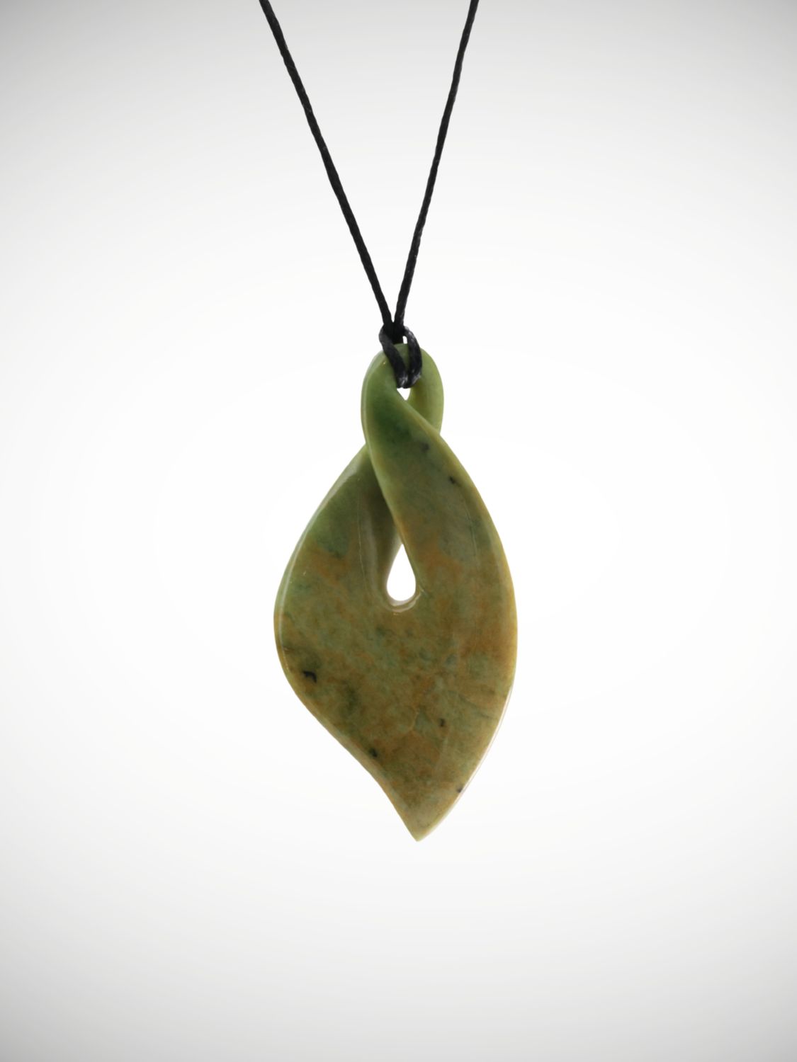 Moko Pounamu Pikorua (Twist) Genuine NZ Marsden Flower Greenstone - Makaranui