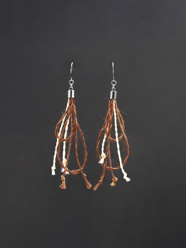 Moko Pounamu NZ Genuine Muka Earrings - Parauri ma