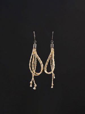 Moko Pounamu NZ Genuine Muka Earrings - Ma Whiri Moko Pounamu NZ Genuine Muka Earrings - Ma Whiri