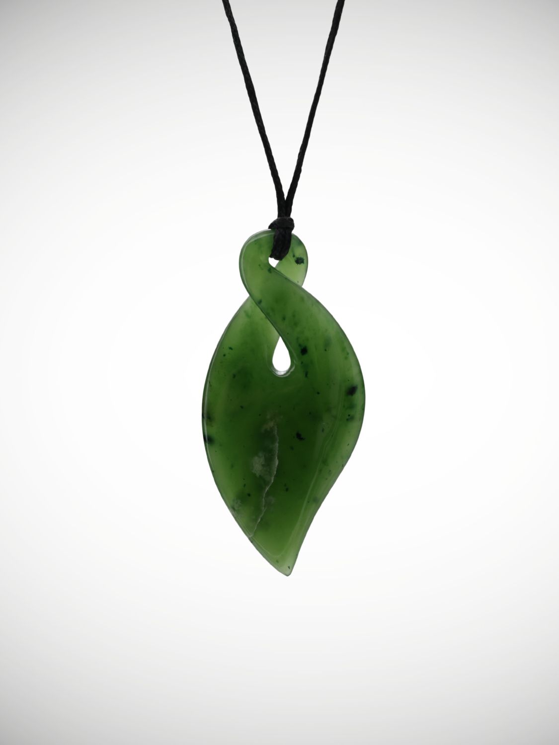 Moko Pounamu Pikorua (Twist) Genuine NZ Kahurangi Greenstone - Maunganui