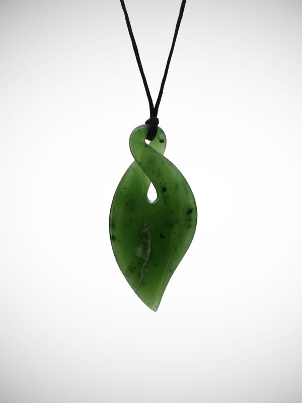 Moko Pounamu Pikorua (Twist) Genuine NZ Kahurangi Greenstone - Maunganui