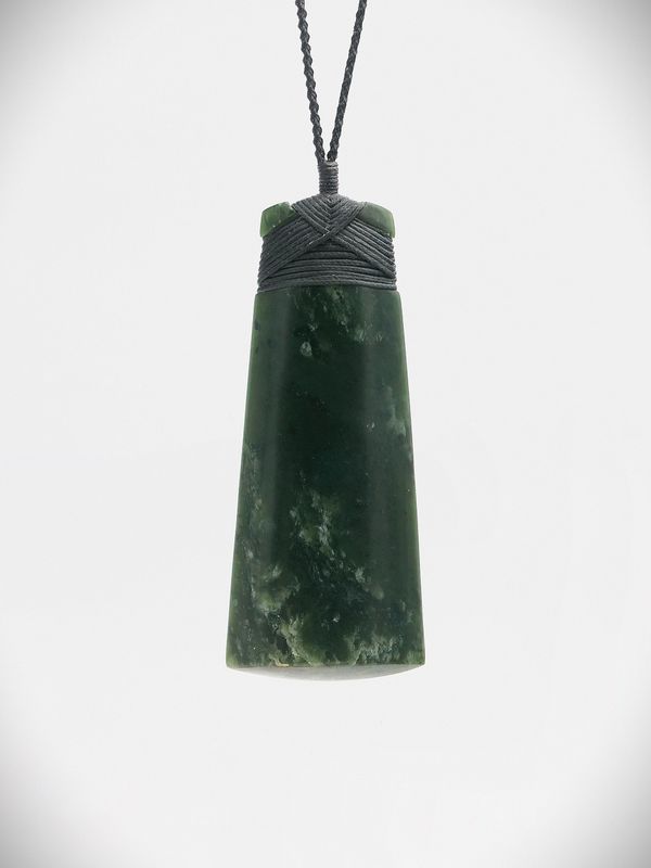 Moko Pounamu Toki NZ Genuine Kawakawa Greenstone - Paeroa