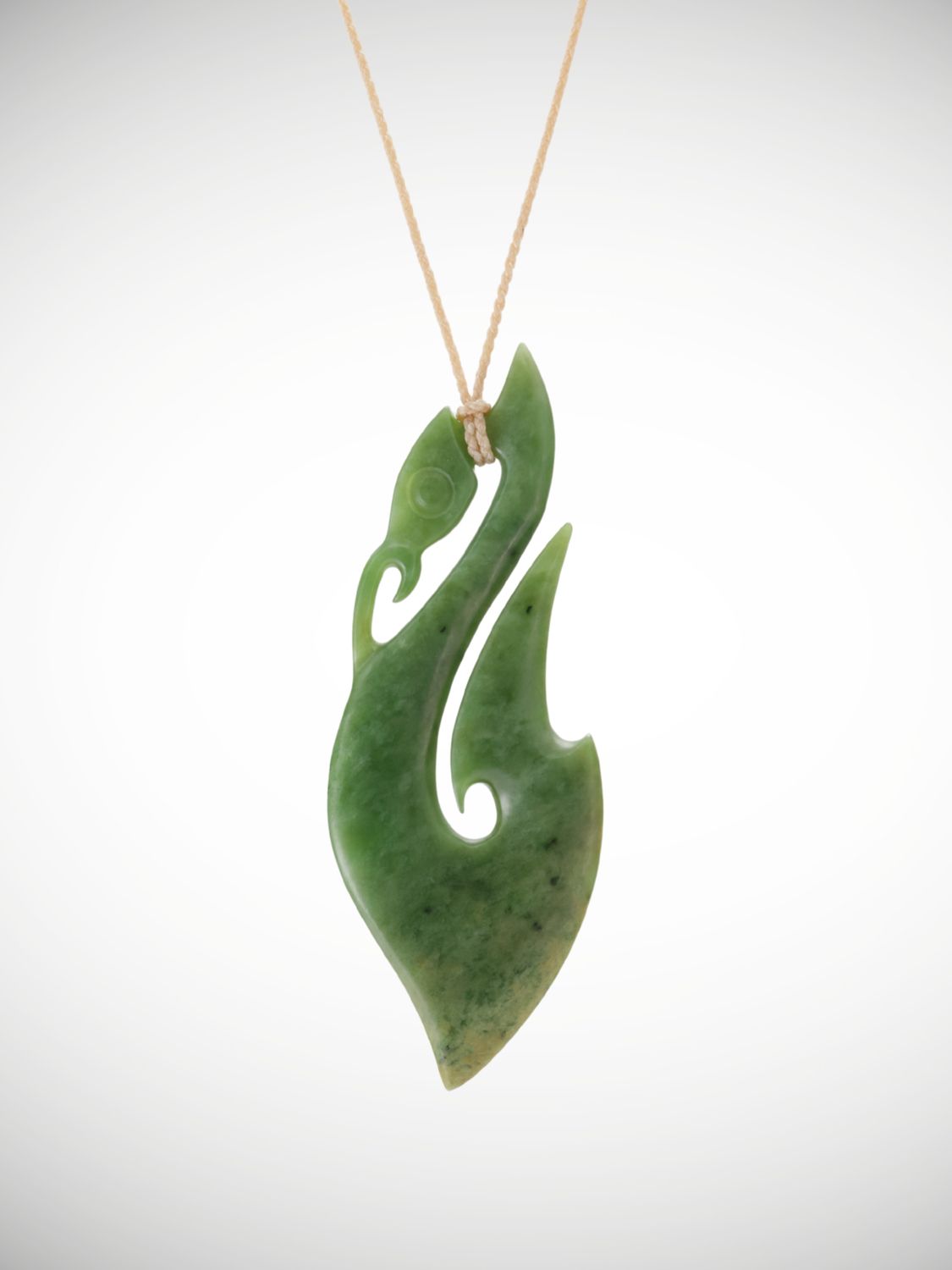 Moko Pounamu Manaia Genuine NZ Auhunga Greenstone - Awamangu