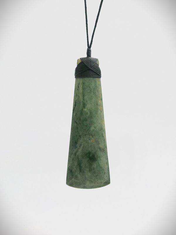 Moko Pounamu Toki NZ Genuine Marsden Flower Greenstone - Rangitumau
