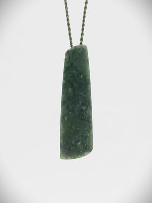 Moko Pounamu Toki NZ Genuine Kawakawa Greenstone - Takahue