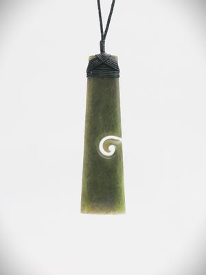 Moko Pounamu Toki NZ Genuine Totoweka Greenstone - Matawai