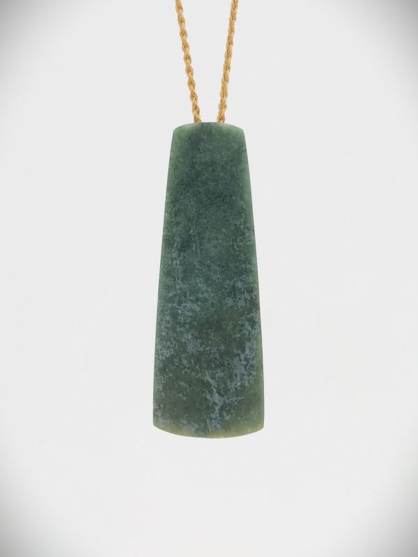 Moko Pounamu Toki NZ Genuine Kawakawa Greenstone - Waioeka