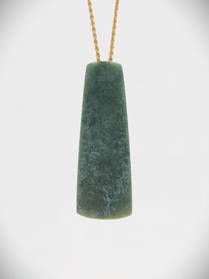 Moko Pounamu Toki NZ Genuine Kawakawa Greenstone - Waioeka