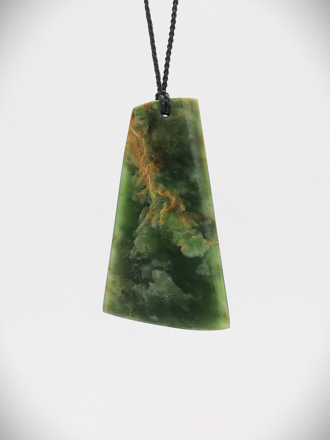 Moko Pounamu Kuru NZ Genuine Kahurangi Flower Greenstone - Whareponga