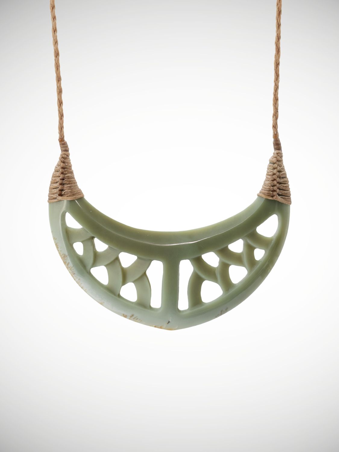 Moko Pounamu Kouma (Breastplate) Genuine NZ Inanga Greenstone - Ahuroa