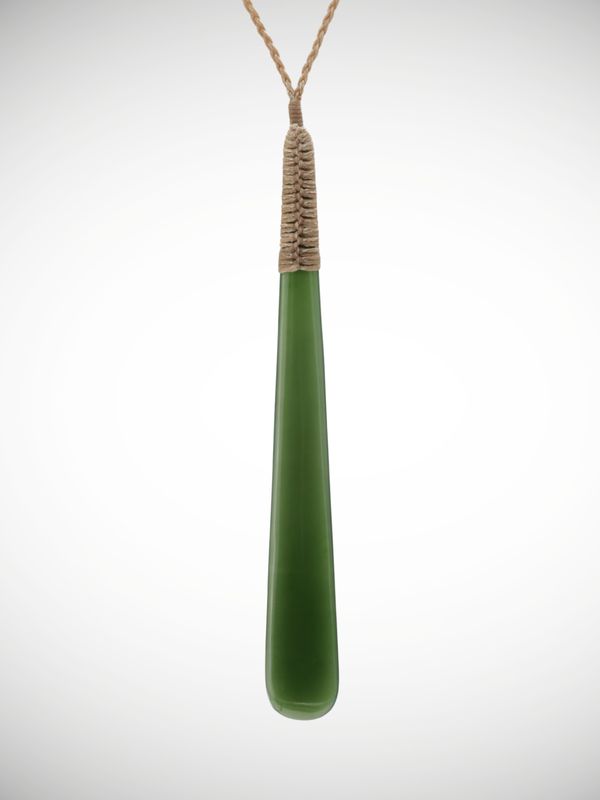 Moko Pounamu Roimata (Teardrop) NZ Genuine Kawakawa Greenstone - Kaimamaku