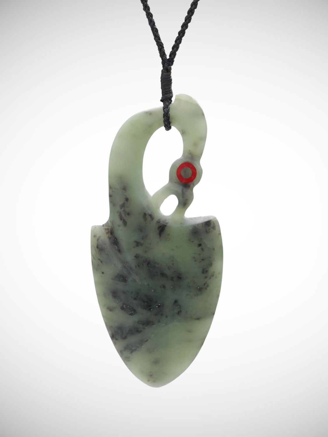Moko Pounamu Manaia Genuine NZ Inanga Greenstone - Haunui