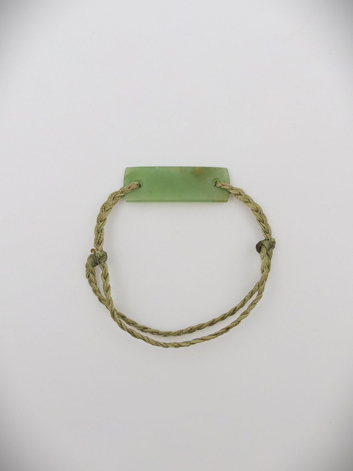Moko Pounamu Adjustable Bracelet NZ Genuine Kahurangi Greenstone 17447