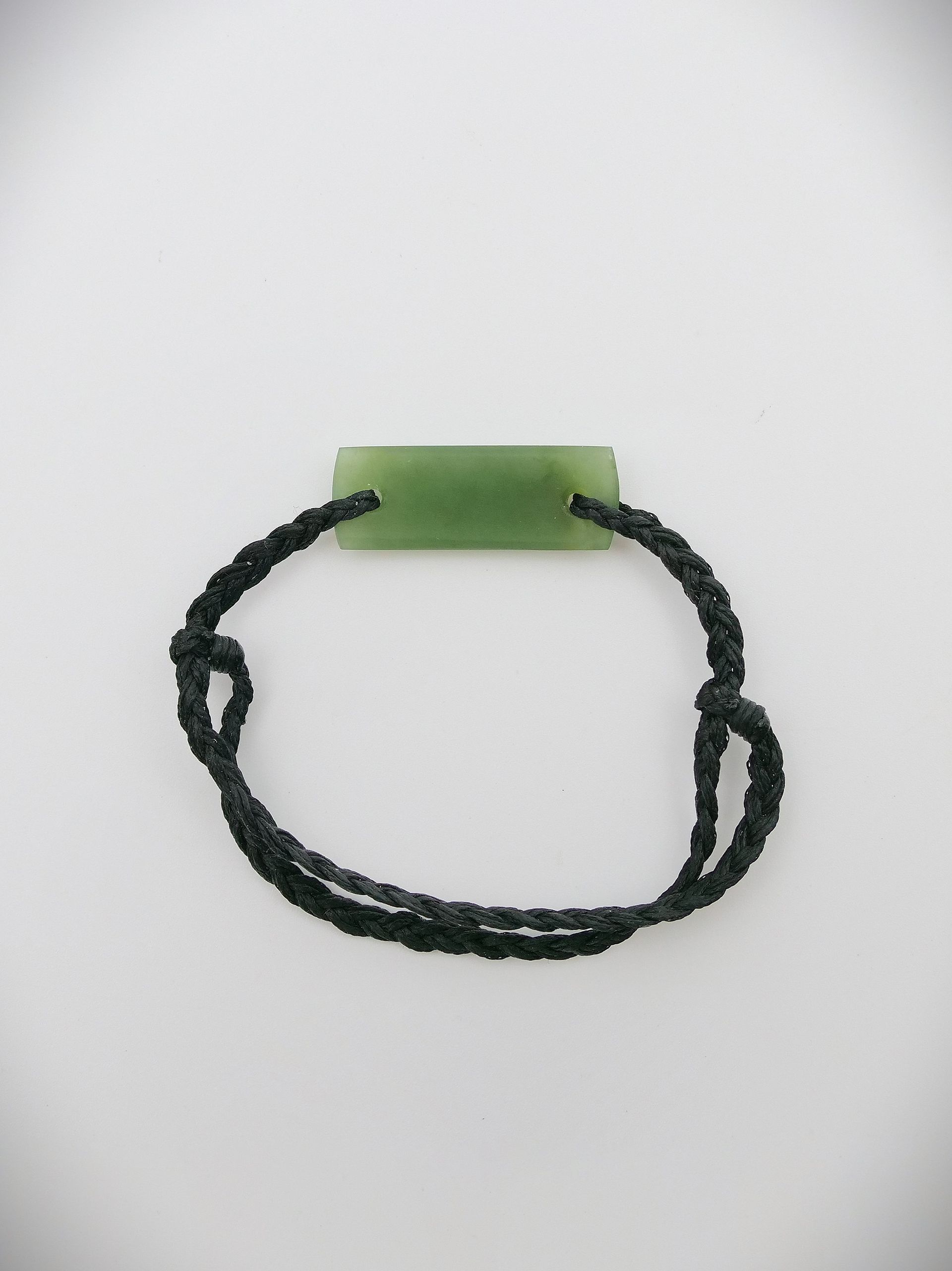 Moko Pounamu Adjustable Bracelet NZ Genuine Kahurangi Flower Greenstone 17450