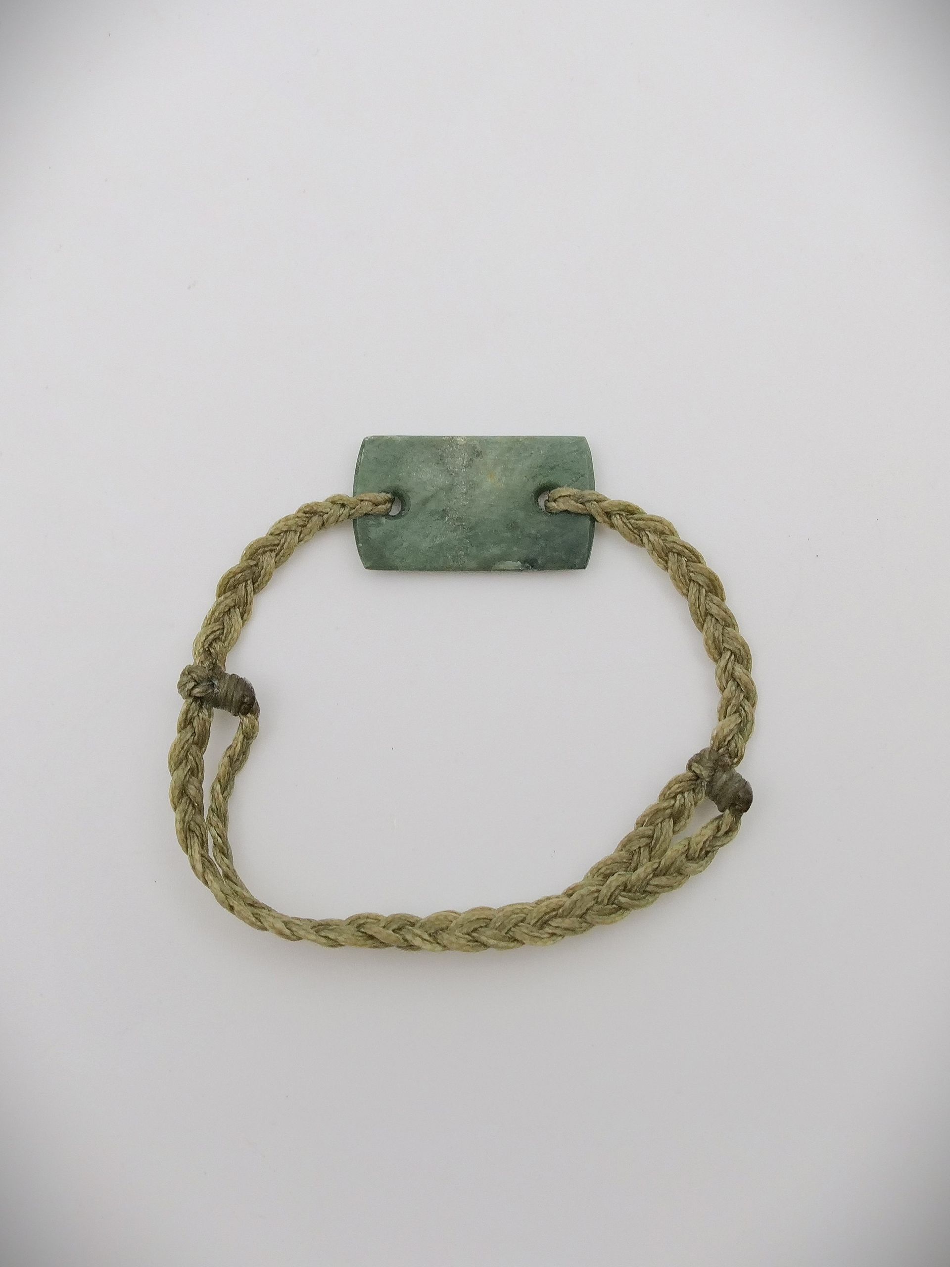 Moko Pounamu Adjustable Bracelet NZ Genuine Auhunga Greenstone 17451