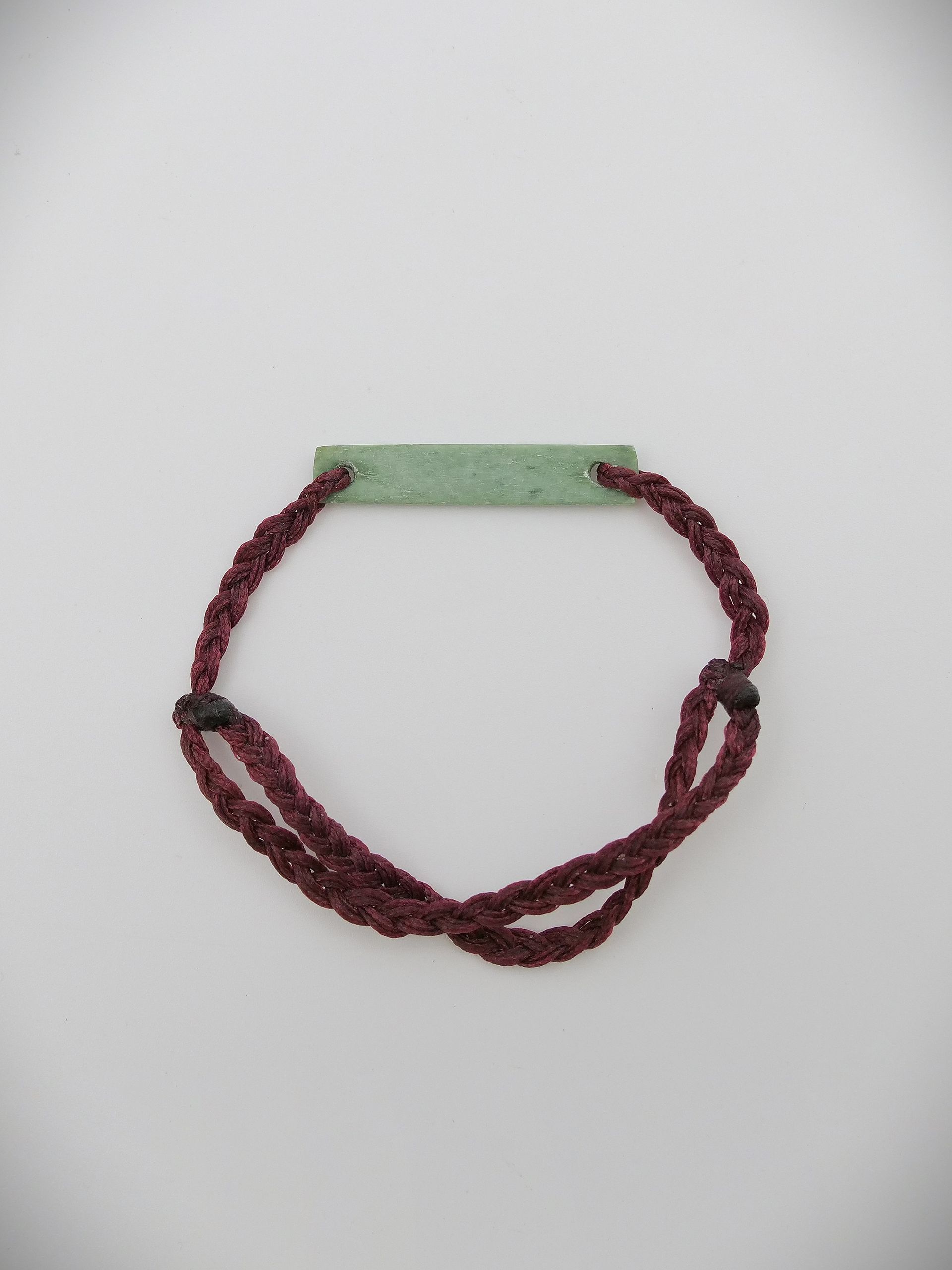Moko Pounamu Adjustable Bracelet NZ Genuine Auhunga Greenstone 17460