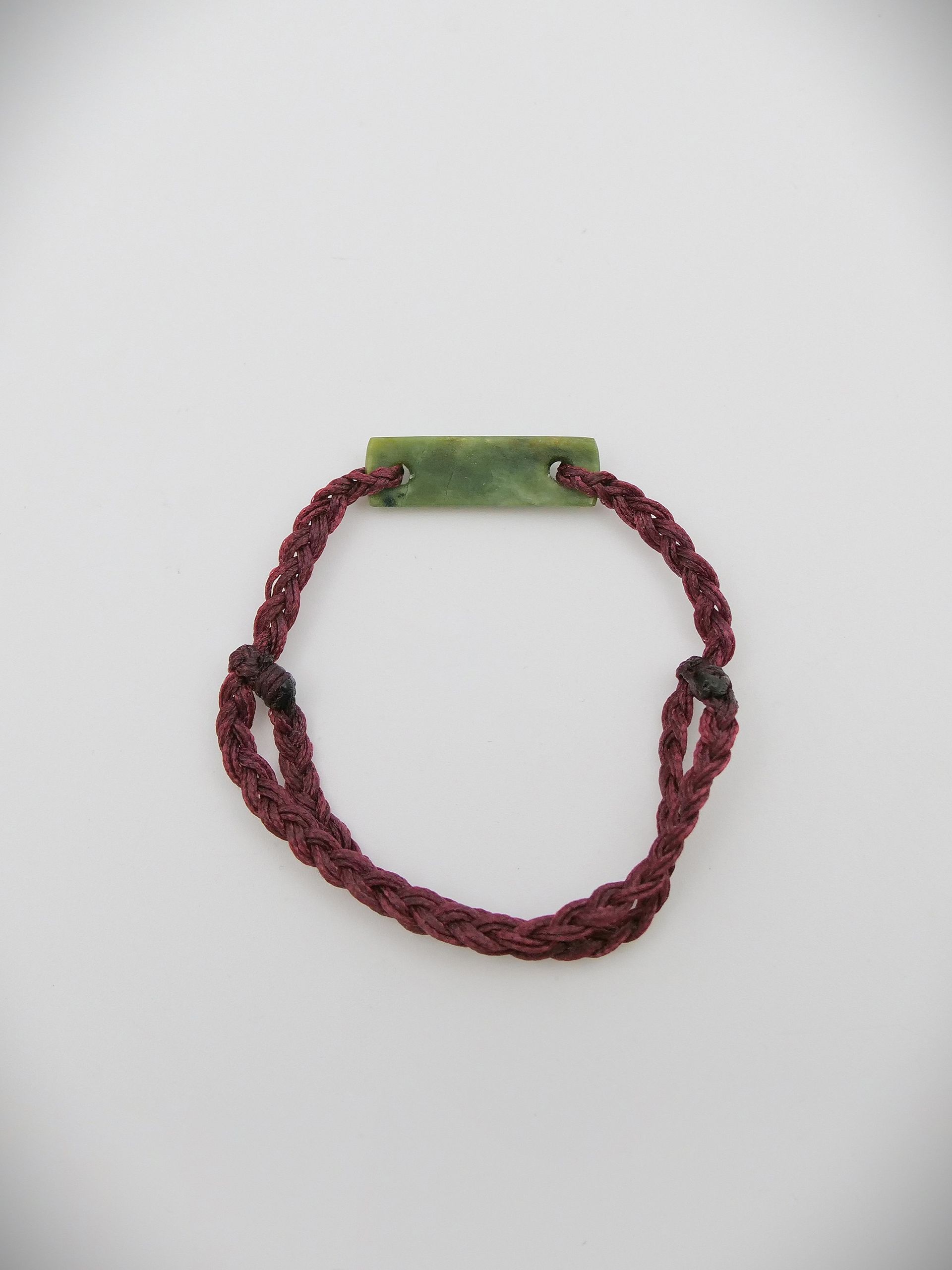 Moko Pounamu Adjustable Bracelet NZ Genuine Auhunga Greenstone 17465