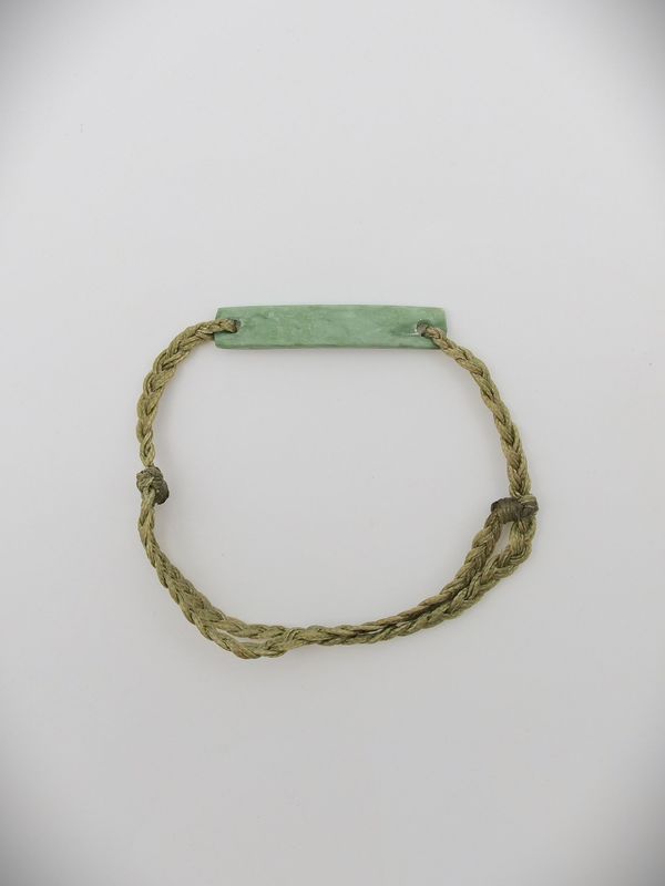 Moko Pounamu Adjustable Bracelet NZ Genuine Auhunga Greenstone 17463