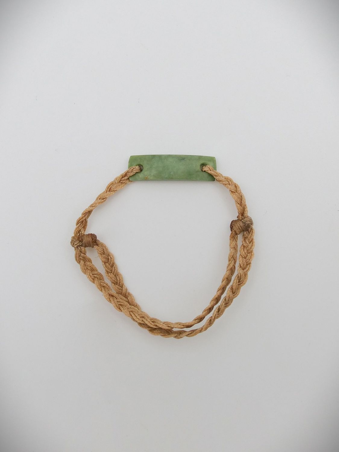 Moko Pounamu Adjustable Bracelet NZ Genuine Auhunga Greenstone 17467