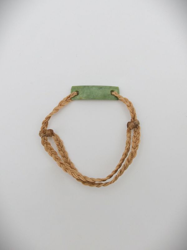 Moko Pounamu Adjustable Bracelet NZ Genuine Auhunga Greenstone 17467