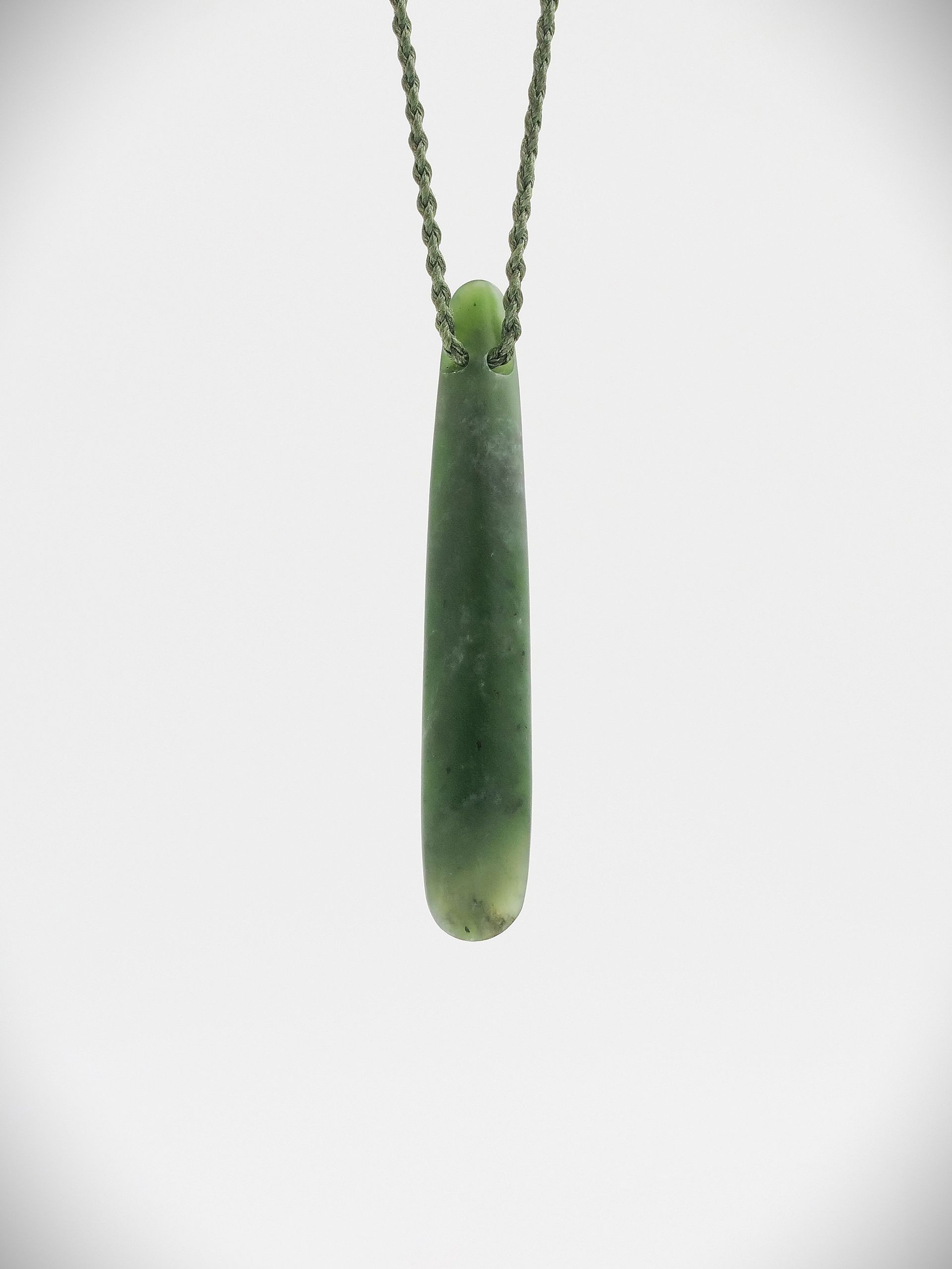 Moko Pounamu Roimata (Teardrop) NZ Genuine Kawakawa Greenstone - Pakirikiri