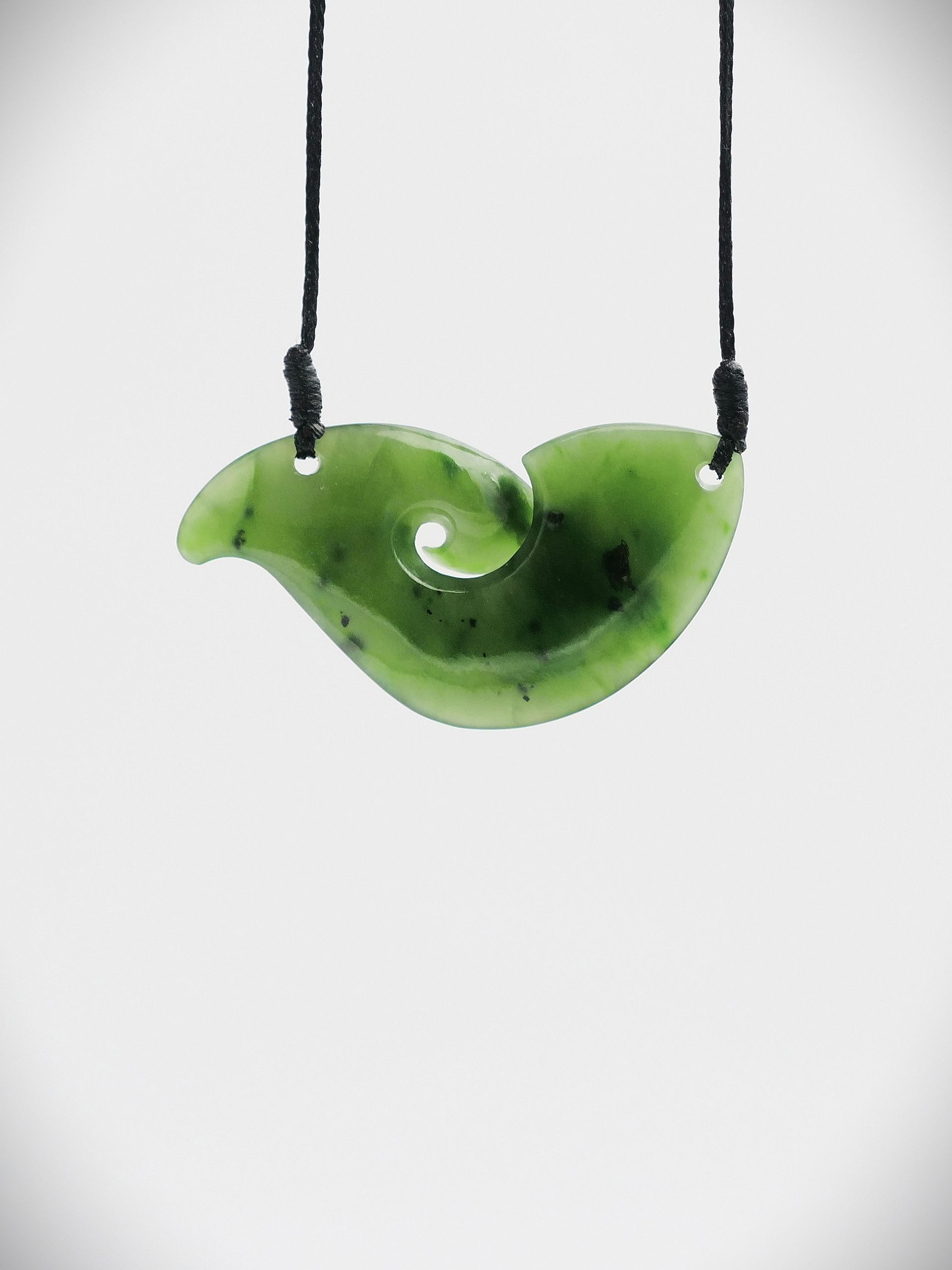 Moko Pounamu Kouma (Breastplate) NZ Genuine Kahurangi Greenstone - Mangahauini