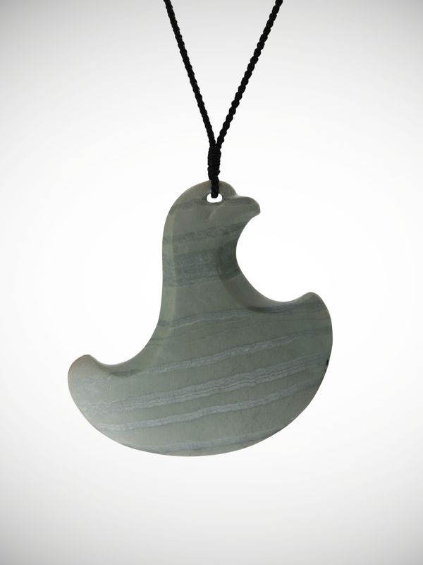 Moko Pounamu Manaia Genuine NZ Chatoyant Pīpīwharauroa Inanga Greenstone - Awatoitoi