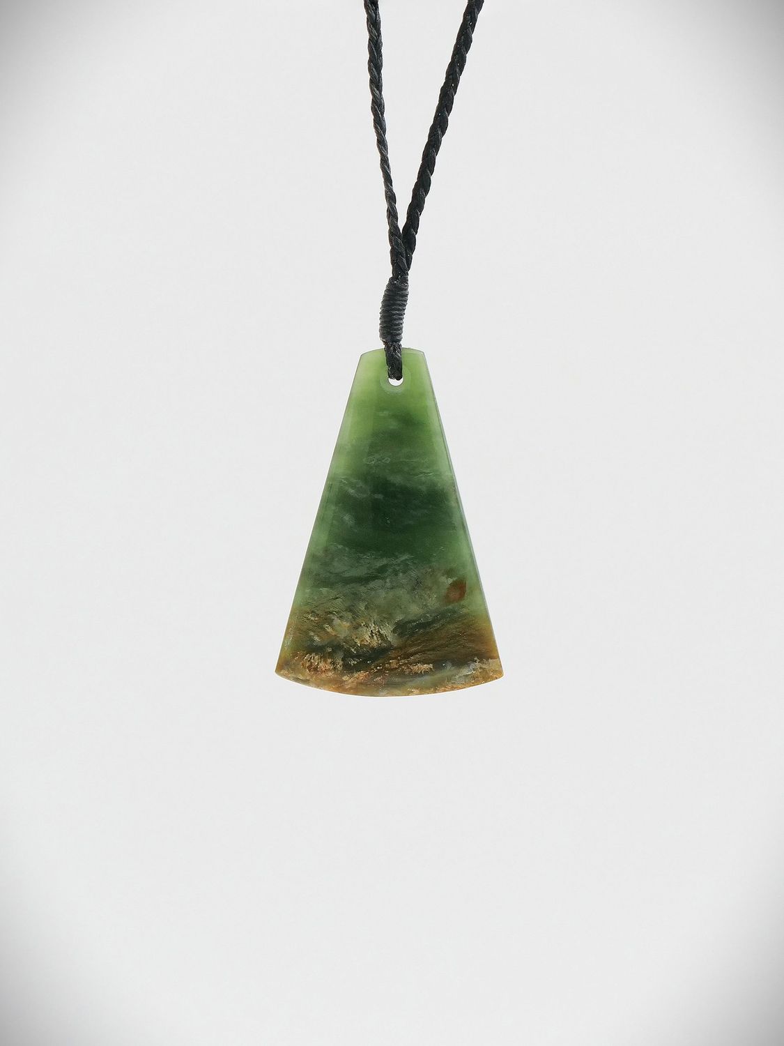 Moko Pounamu Toki NZ Genuine Kahotea Flower Greenstone - Taharora