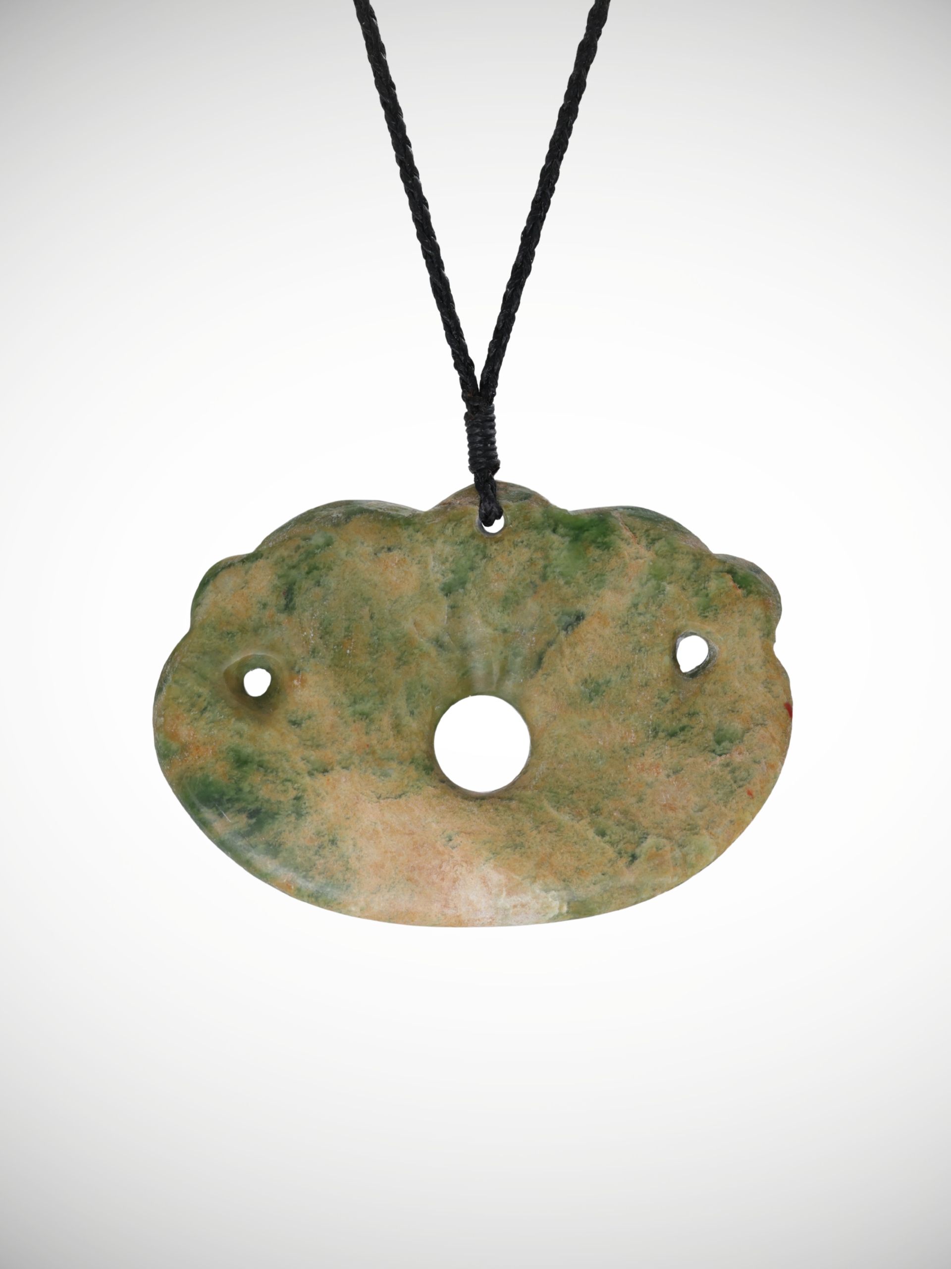 Moko Pounamu Pekapeka Genuine NZ Marsden Flower Greenstone - Kaimai