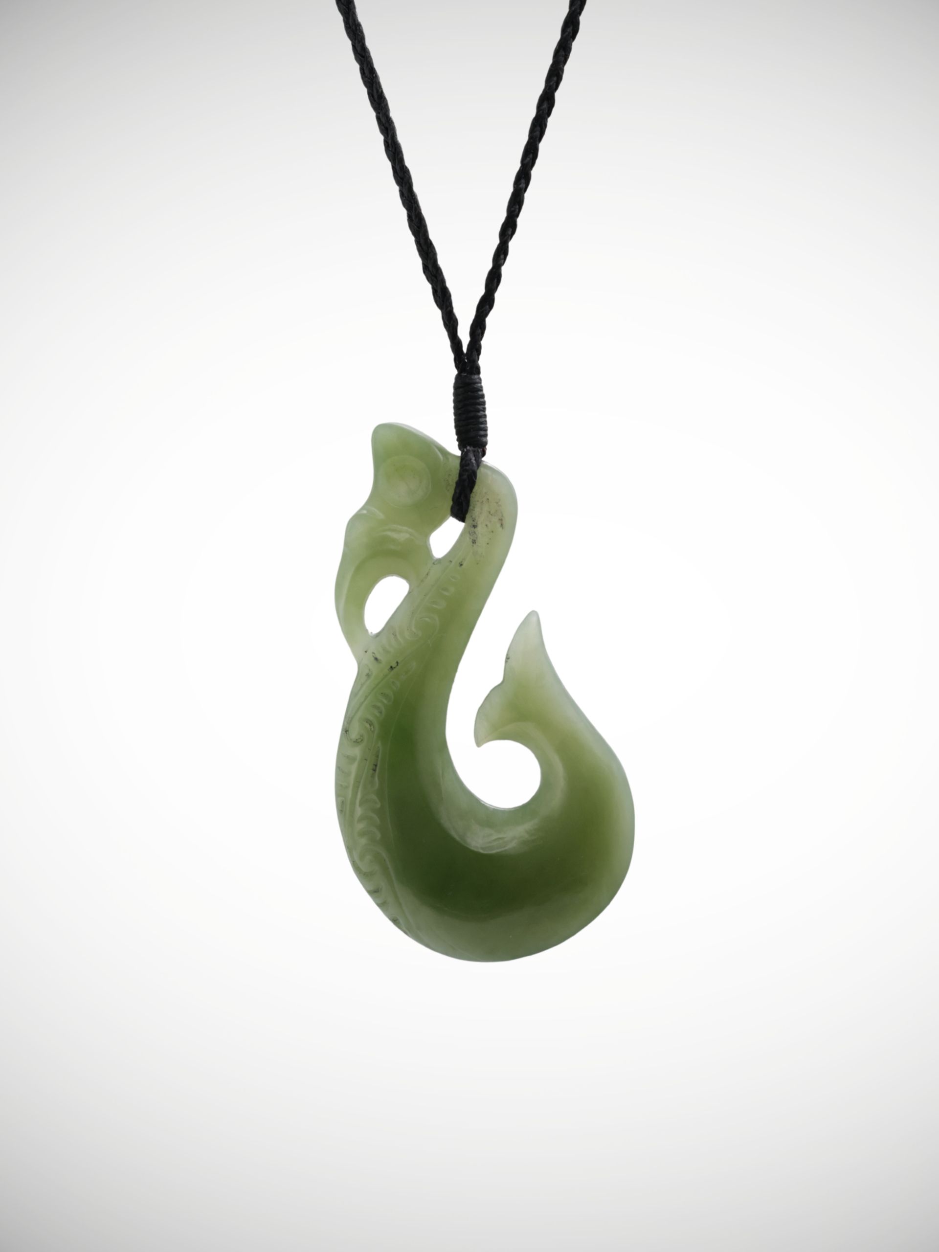 Moko Pounamu Manaia Genuine NZ Inanga Greenstone - Awatoto