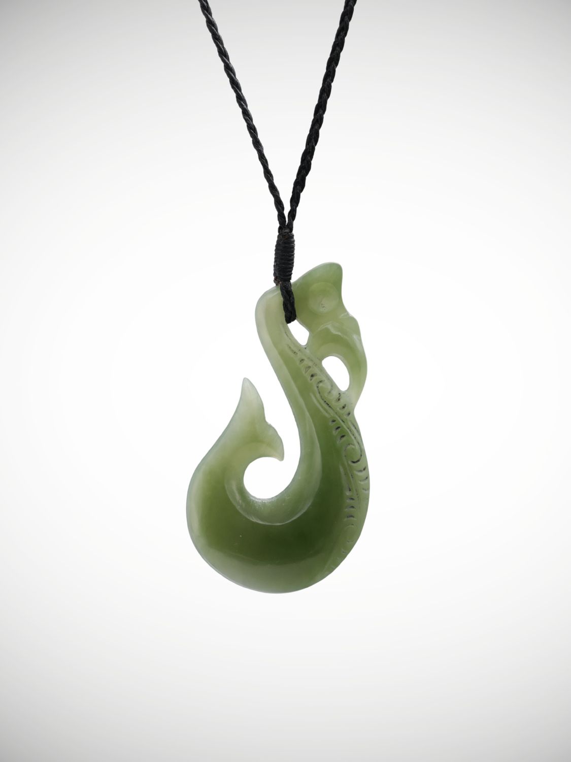 Moko Pounamu Manaia Genuine NZ Inanga Greenstone - Awatoto