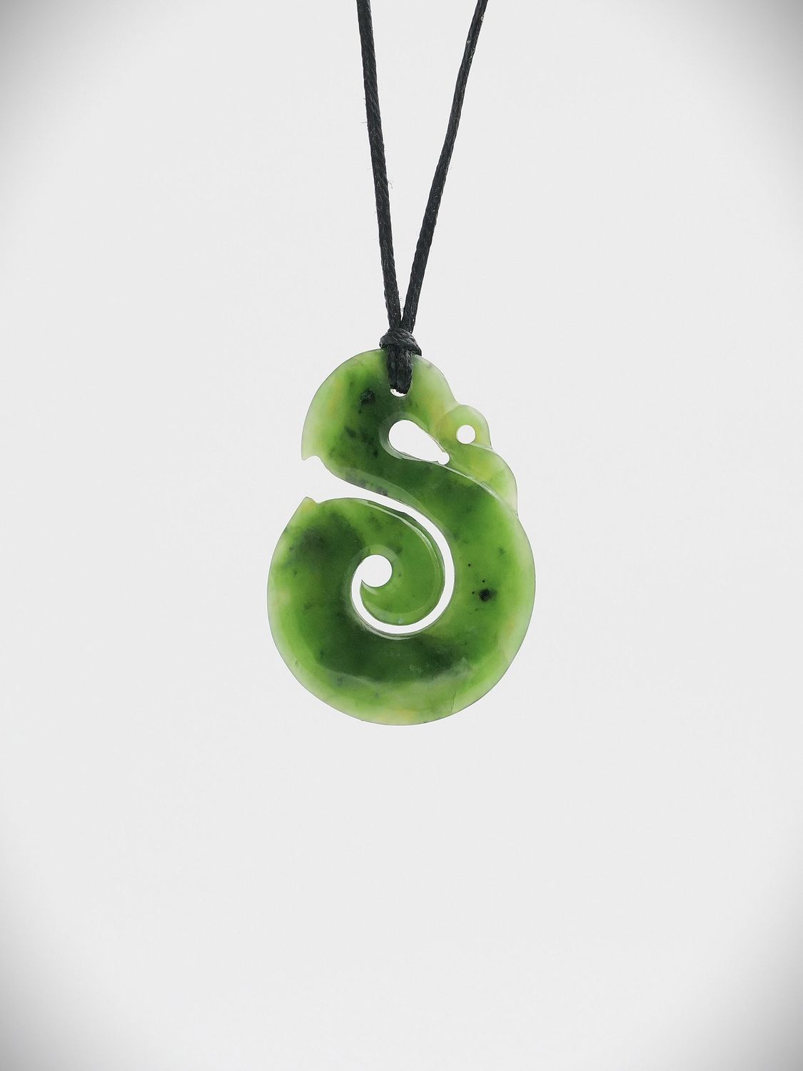 Moko Pounamu Manaia NZ Genuine Kahurangi Greenstone - Rangiora