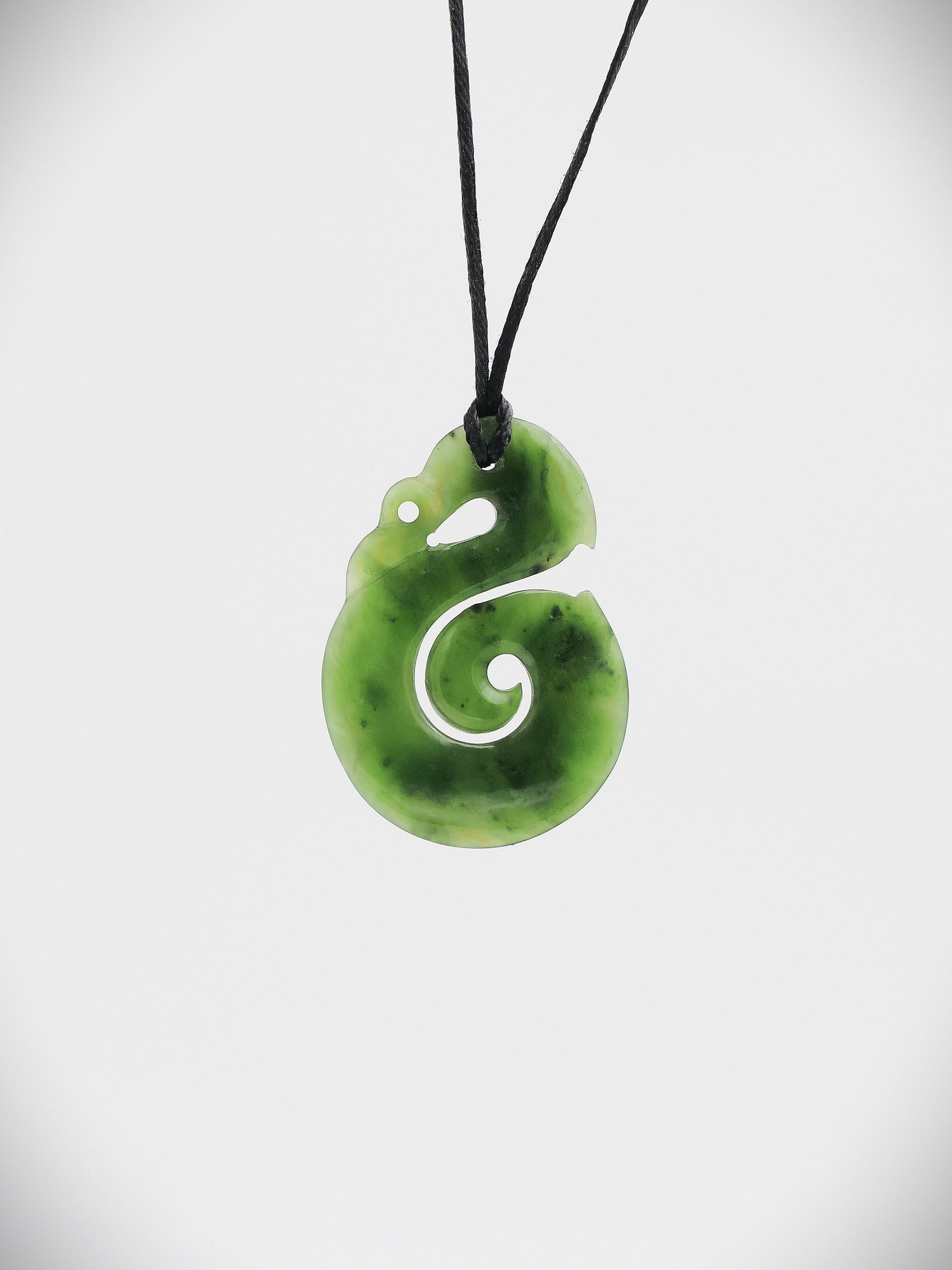 Moko Pounamu Manaia NZ Genuine Kahurangi Greenstone - Rangiora