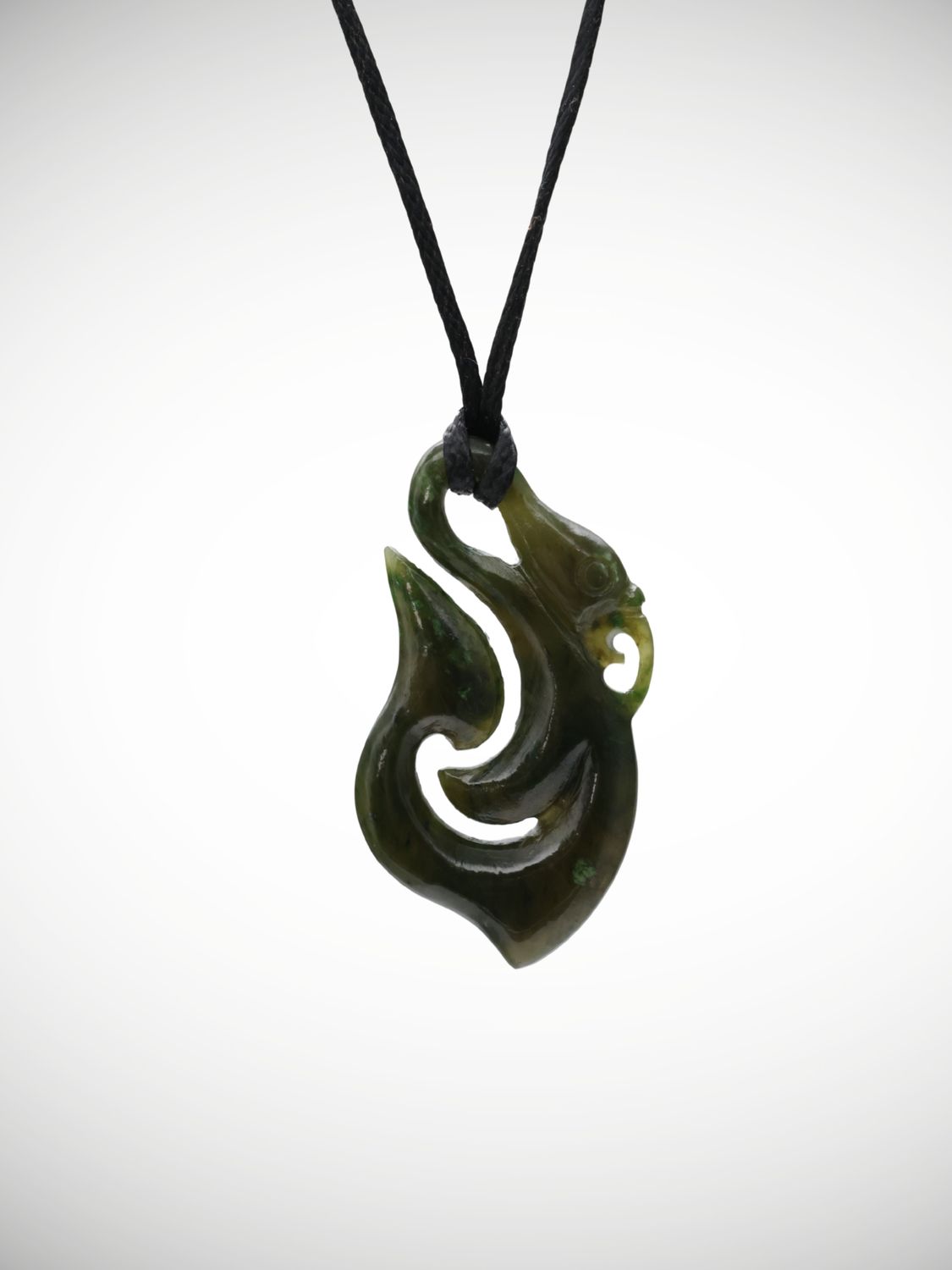 Moko Pounamu Manaia Genuine NZ Kawakawa Greenstone - Kaimiro