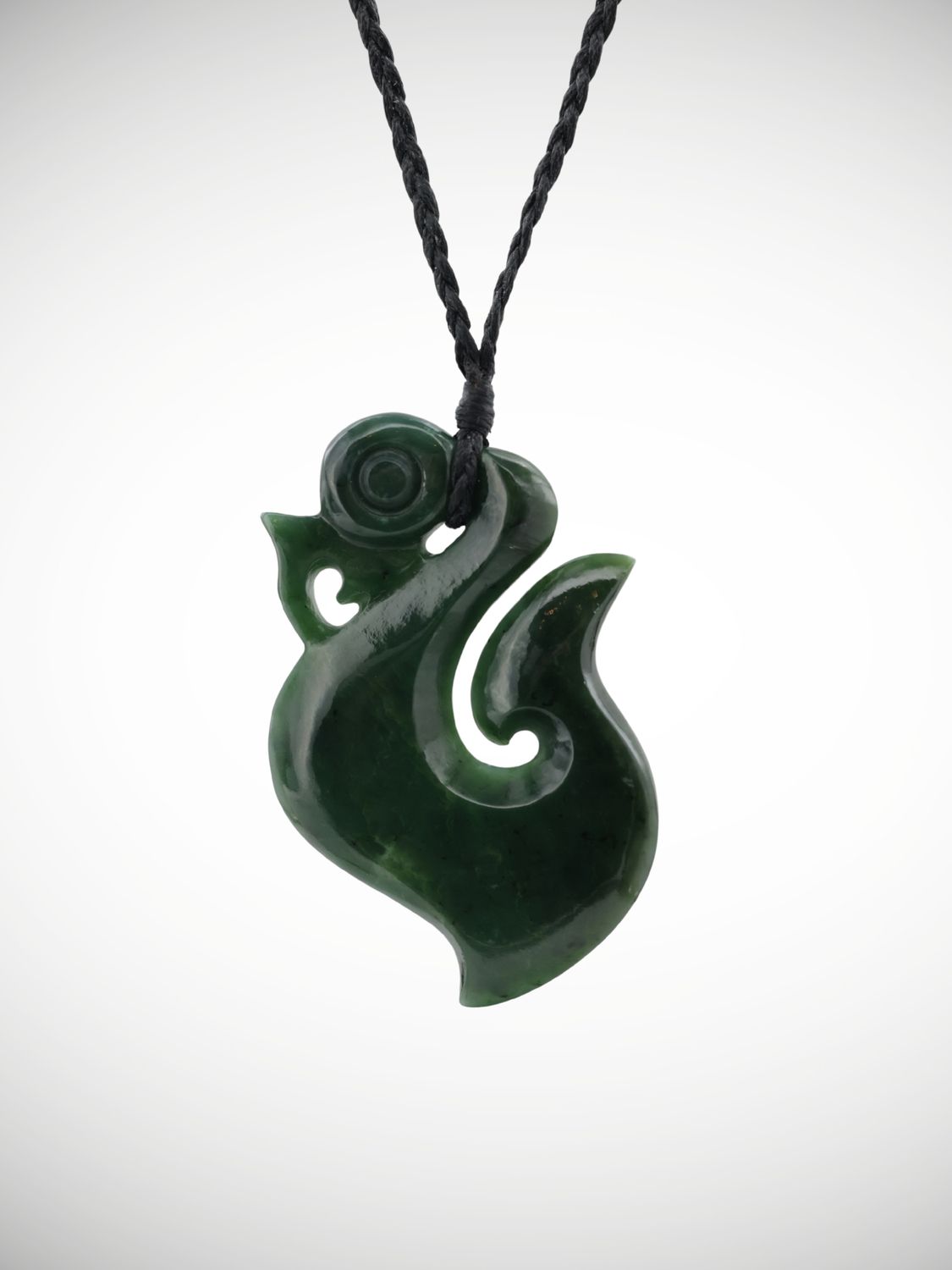 Moko Pounamu Manaia Genuine NZ Kawakawa Greenstone - Makakahikatoa