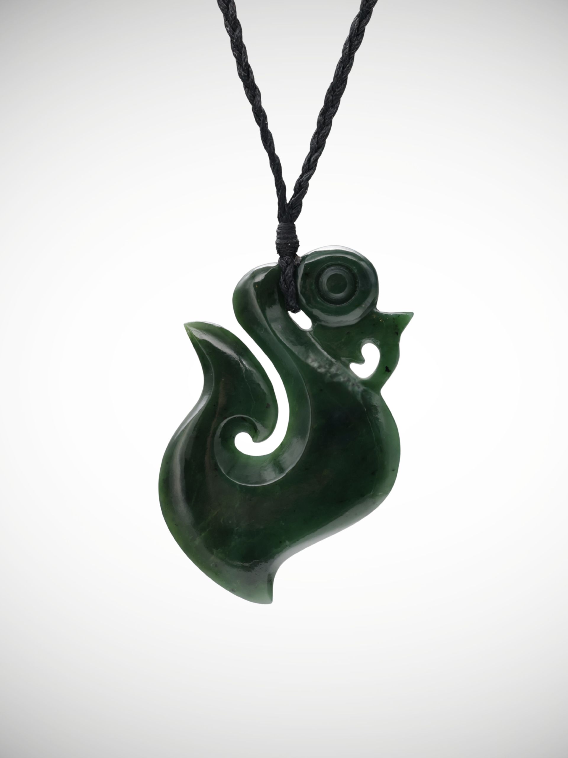 Moko Pounamu Manaia Genuine NZ Kawakawa Greenstone - Makakahikatoa