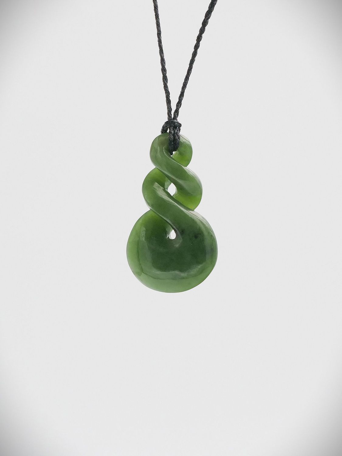 Moko Pounamu Pikorua NZ Genuine Kahurangi Greenstone - Pehiri