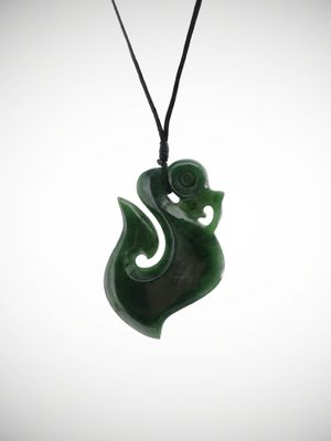 Moko Pounamu Manaia Genuine NZ Kawakawa Greenstone - Kereone Moko Pounamu Manaia Genuine NZ Kawakawa Greenstone - Kereone